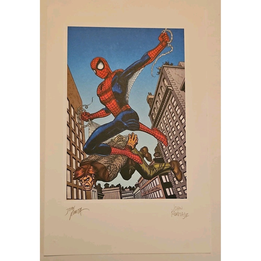 Spider-Man 2002 Lithograph - Signed John Romita & John Romita Jr - NM/M